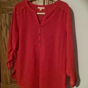 Brilliant Red lightweight blouse